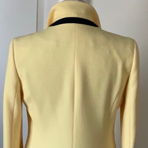 Zara Yellow Textured Knit SingleButton Blazer Sz S - Picture 6 of 10